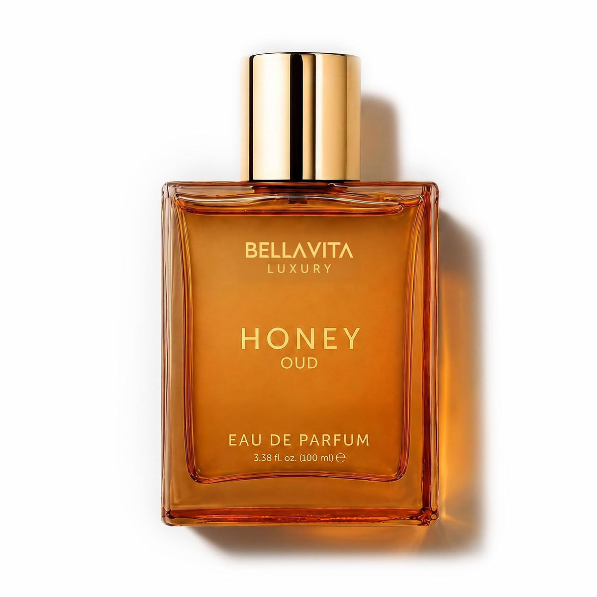 ✨ BellaVita Luxury Honey Oud Eau de Parfum 🌹 (3.4 onzas líquidas) |vainilla, bergamota, floral y picante + fabricado con aceites esenciales limpios y veganos + libre de crueldad animal |
